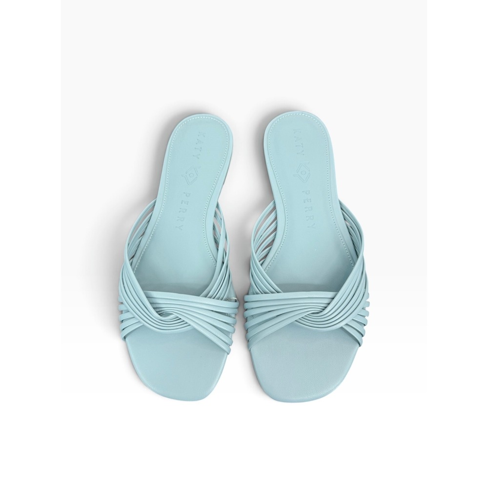 Katy Perry The Halie Intertwined Slide Sandal Sky Blue 9.5 NIB